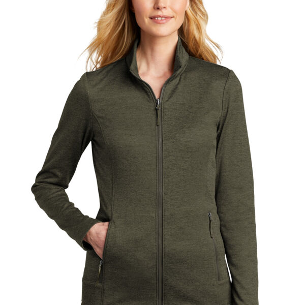 Ladies Collective Striated Fleece Jacket Thumbnail